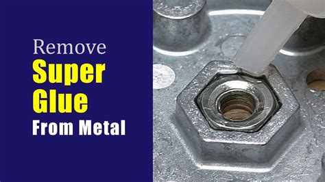 remove adhesive from metal